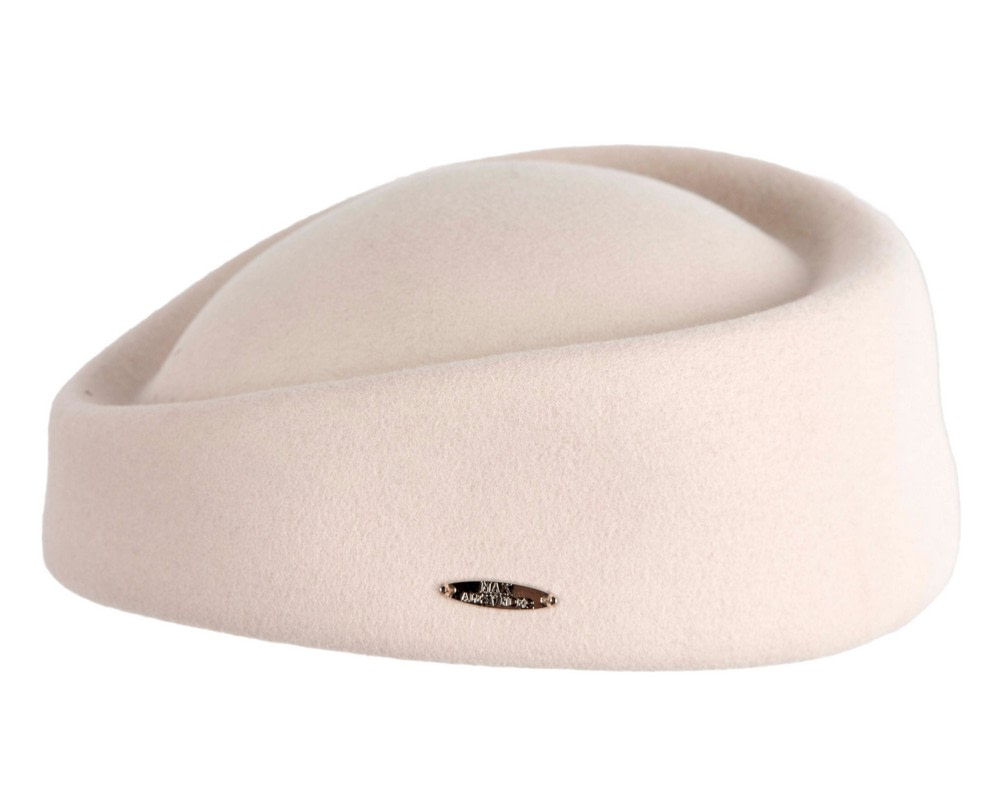 Classic Stewardess Cream Felt Pillbox Hat by Max Alexander - Hats From OZ Classic Stewardess Cream Felt Pillbox Hat by Max Alexander - Image 5
