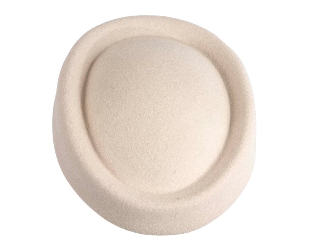 Classic Stewardess Cream Felt Pillbox Hat by Max Alexander - Hats From OZ Classic Stewardess Cream Felt Pillbox Hat by Max Alexander - Image 4