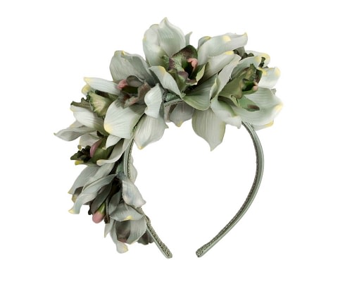 Fascinators Online - Floral Pistachio Green Fascinator - Max Alexander