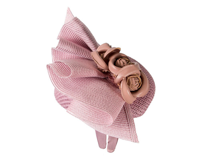 Lilac pillbox with leather flowers by Fillies Collection - Image 4