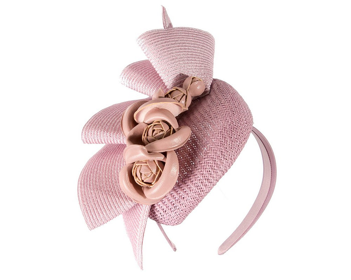 Lilac pillbox with leather flowers by Fillies Collection - Image 2