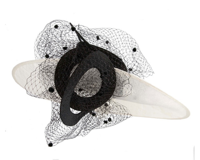 Large cream and black racing hatinator by Fillies Collection - Image 4