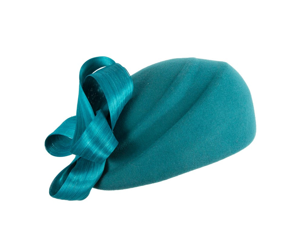 Teal green winter fashion beret hat with loops by Fillies Collection - Hats From OZ Teal green winter fashion beret hat with loops by Fillies Collection - Image 2