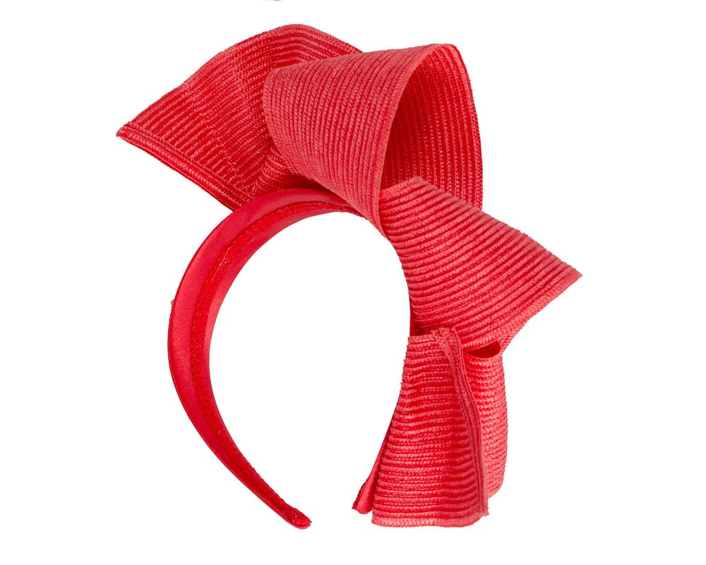 Large red wave racing fascinator by Max Alexander - Hats From OZ Large red wave racing fascinator by Max Alexander - Image 4