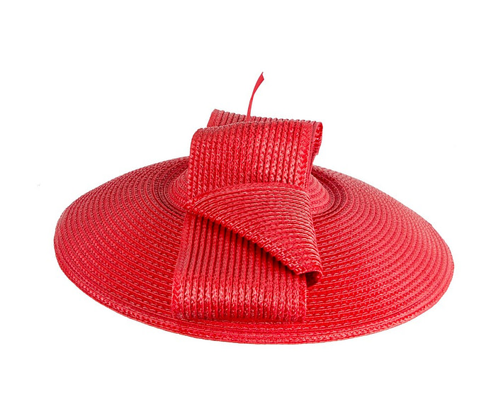 Red "saucer" fascinator hat by Max Alexander - Image 3