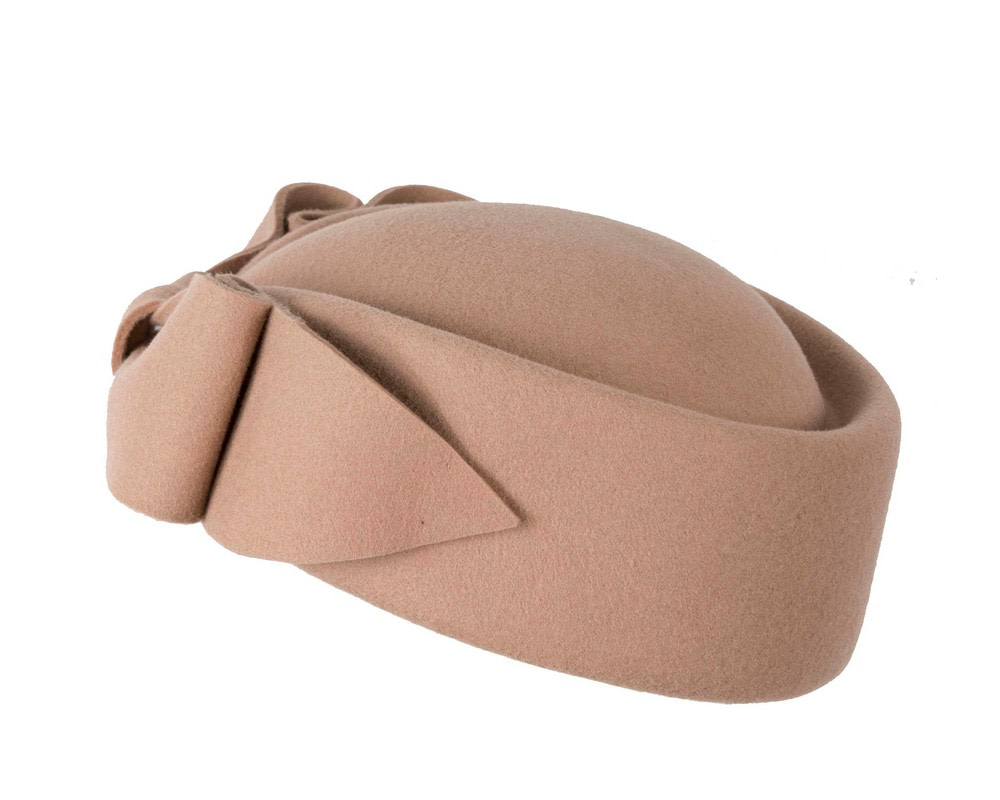 Beige Max Alexander Felt Pillbox Hat – Classic Winter Style - Hats From OZ Beige Max Alexander Felt Pillbox Hat – Classic Winter Style - Image 4