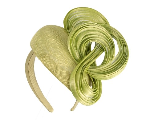 Fascinators Online - Exquisite lime green spring racing fascinator by Fillies Collection