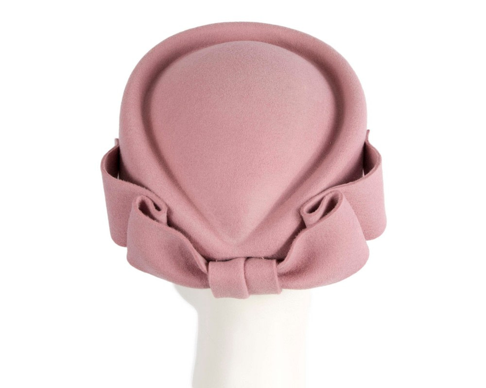 Dusty Pink Max Alexander Felt Pillbox Hat – Classic Winter Style - Hats From OZ | J460DP Dusty Pink Max Alexander Felt Pillbox Hat – Classic Winter Style - Hats From OZ