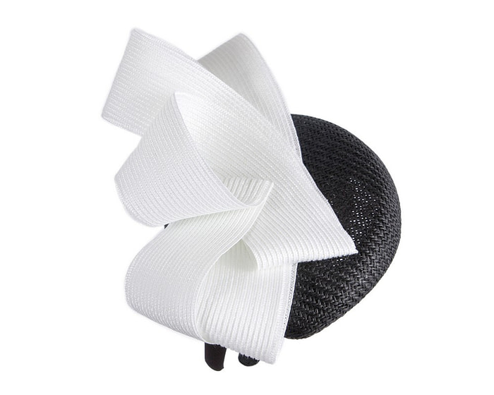 Black & White pillbox fascinator by Fillies Collection - Image 3