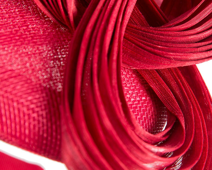 Exclusive red pillbox fascinator by Fillies Collection - Image 5