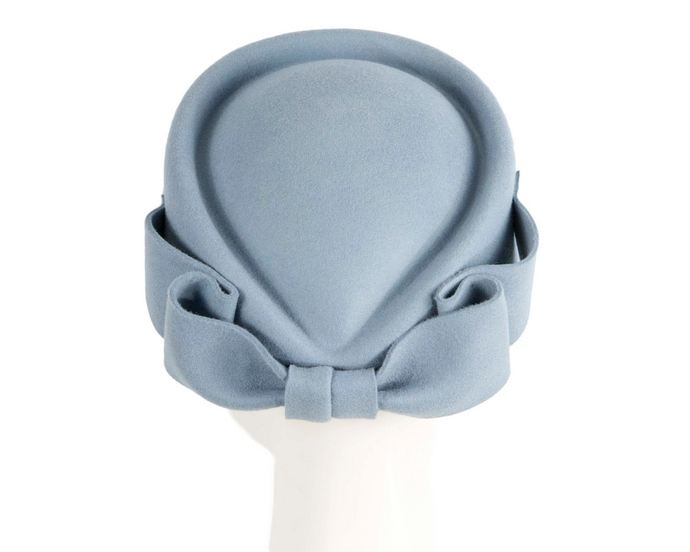 Light Blue Max Alexander Felt Pillbox Hat – Classic Winter Style - Hats From OZ