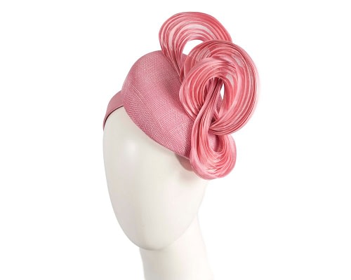 Exquisite dusty pink spring racing fascinator by Fillies Collection
