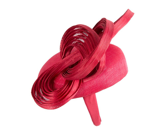 Exclusive red pillbox fascinator by Fillies Collection - Image 3