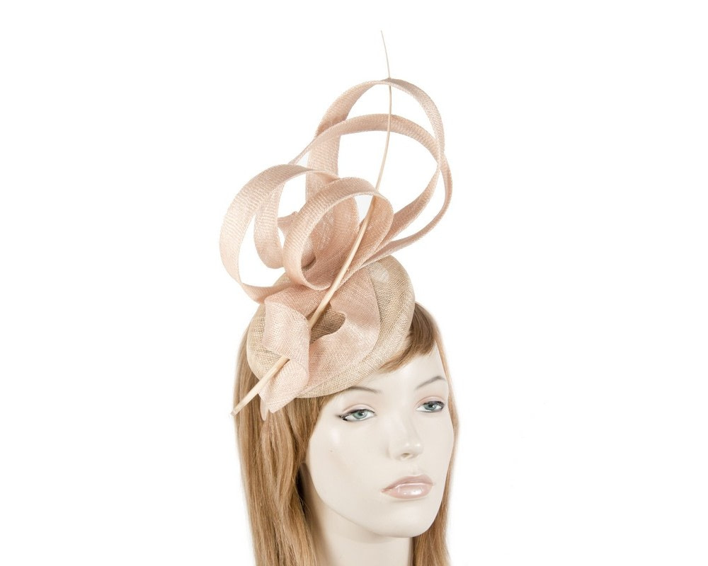Edgy tall nude fascinator Online in Australia Hats From OZ