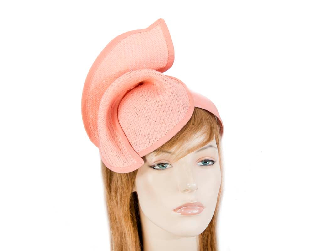 coral pillbox hat