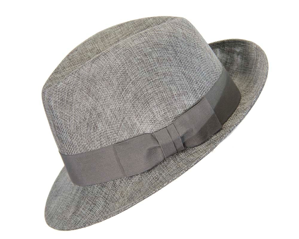 men's gray fedora hats