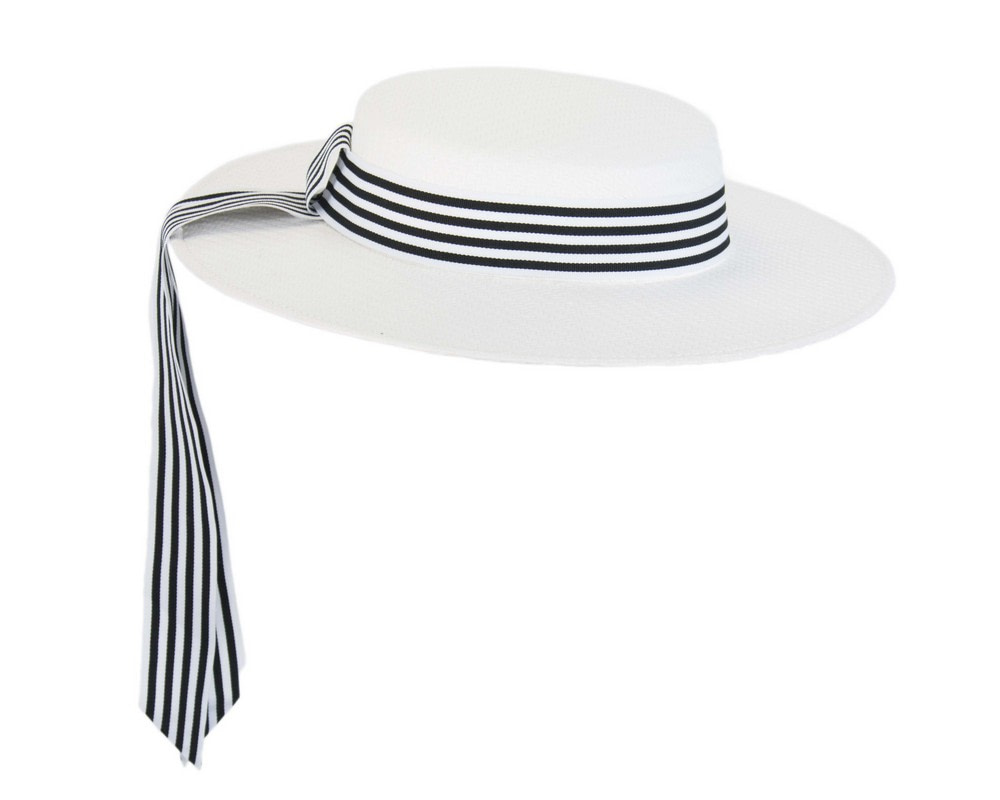White boater hat by Max Alexander Online in Australia Hats From OZ