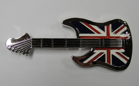 belt with guitar buckle
