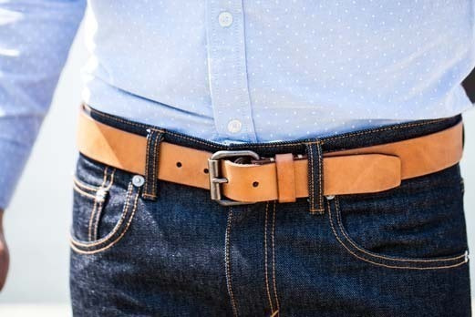 How to wear mens leather belt