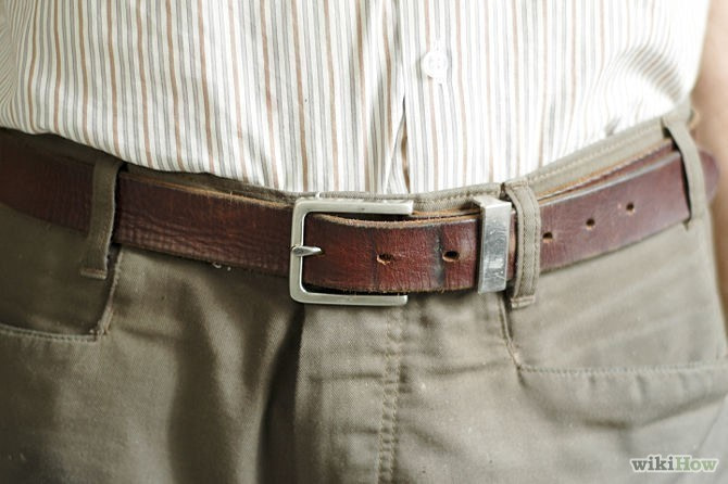 Perfect fit mens leather belt