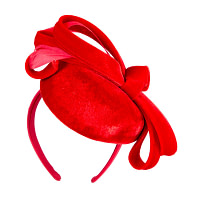 Velvet pillbox fascinator hat - Image 6