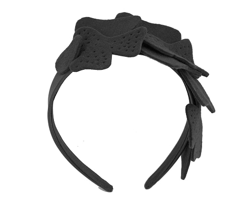 Small black felt headband - Cheap Fascinators