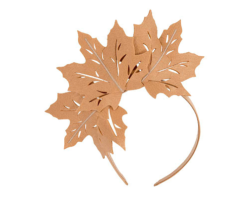 Beige laser cut racing fascinator - Cheap Fascinators