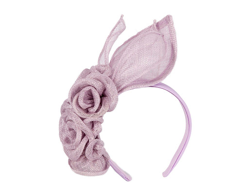 Lilac sinamay flower headband by Max Alexander - Cheap Fascinators