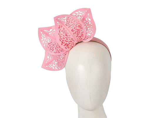 Pink laser cut racing fascinator - Cheap Fascinators