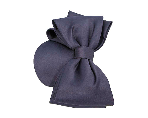 Navy pillbox fascinator with bow - Cheap Fascinators