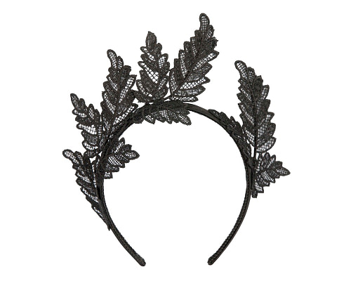 Black lace crown fascinator - Cheap Fascinators