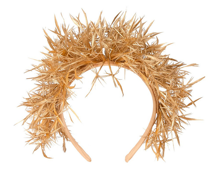 Crown feather fascinator headband - Image 4