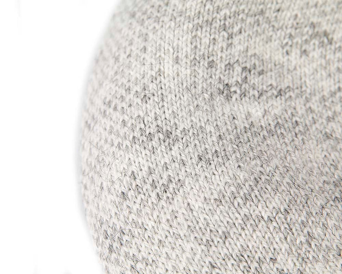 Classic warm light grey wool beaked cap. Made in Europe - Fascinators.com.au
