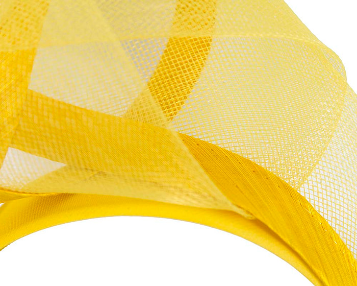 Yellow turban headband by Fillies Collection - Fascinators.com.au