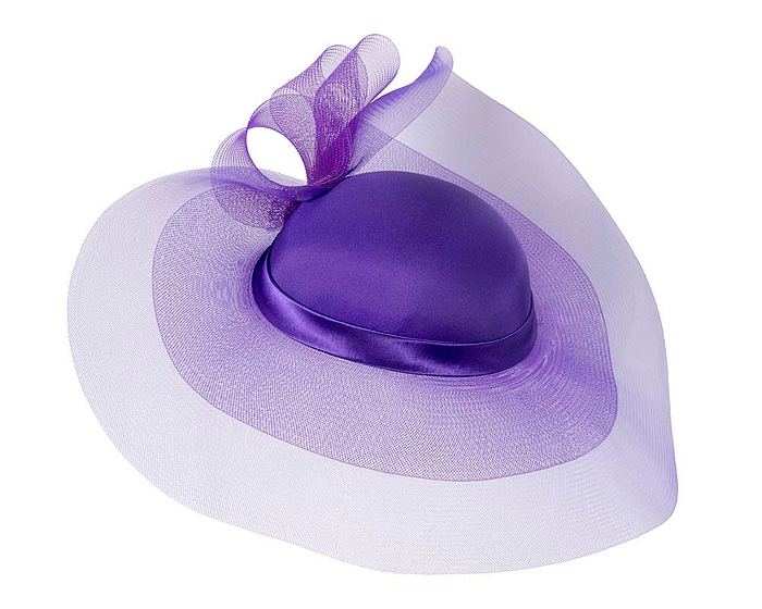 Purple fashion hat for Melbourne Cup races & special occasion - Fascinators.com.au