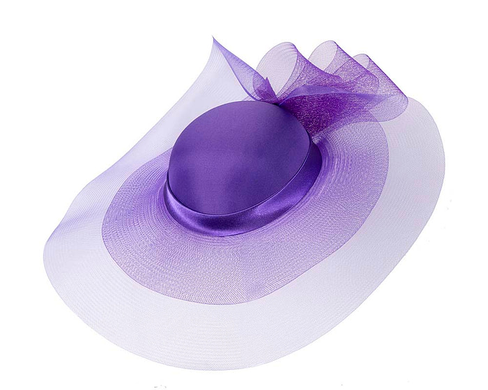 Purple fashion hat for Melbourne Cup races & special occasion - Fascinators.com.au