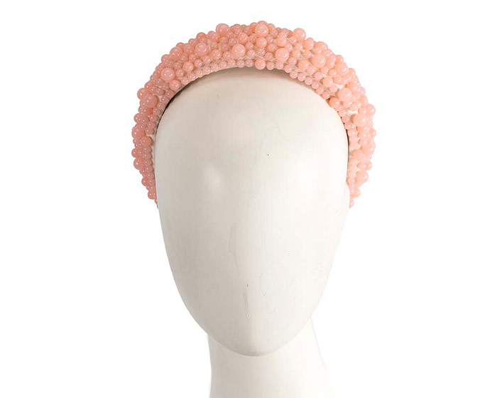 Coral pearls fascinator headband - Fascinators.com.au