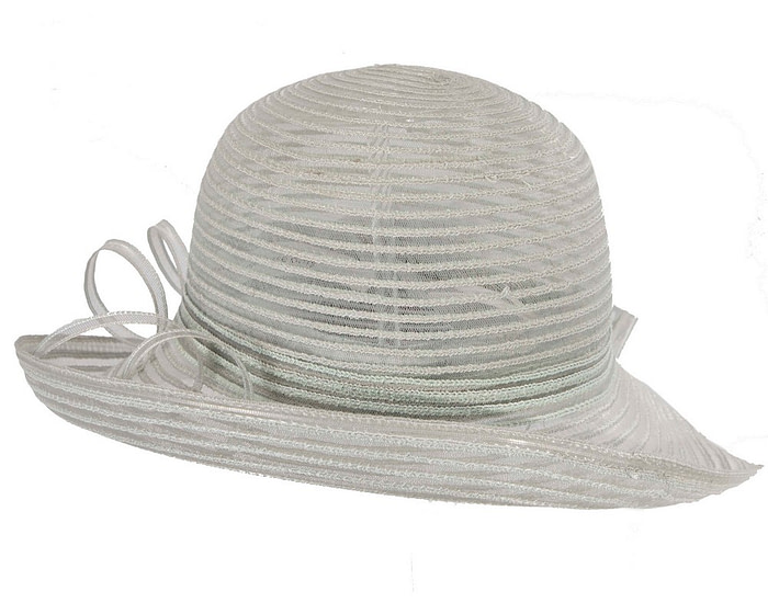 Silver spring racing hat - Fascinators.com.au