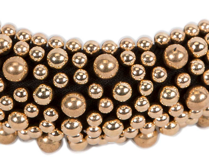 Gold pearls fascinator headband - Fascinators.com.au