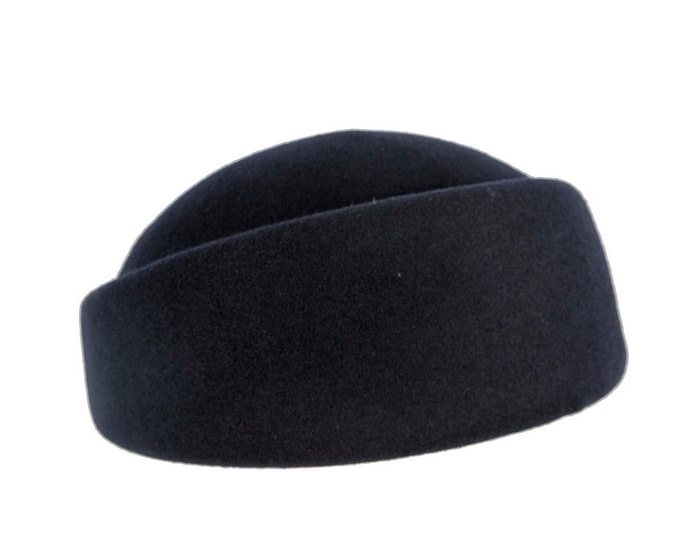 Exclusive dark navy felt ladies winter hat by Max Alexander - Fascinators.com.au