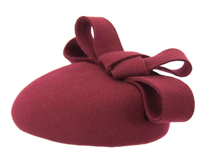 Wine felt pillbox fascinator by Max Alexander - Cheap Fascinators