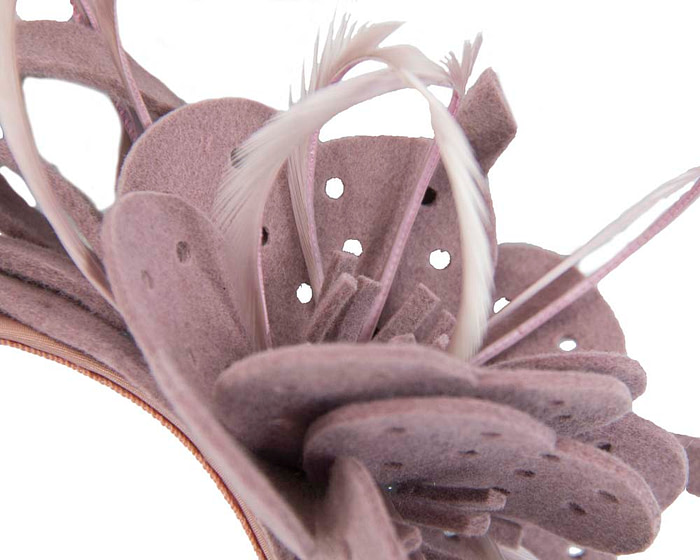 Dusty pink flower headband fascinator - Cheap Fascinators