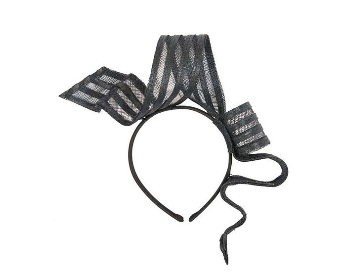 Black sinamay fascinator by Max Alexander - Cheap Fascinators