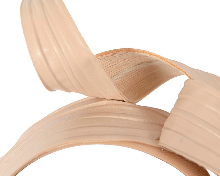 Sculptured nude leather fascinator - Cheap Fascinators