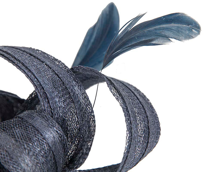 Navy sinamay loops fascinator by Max Alexander - Cheap Fascinators