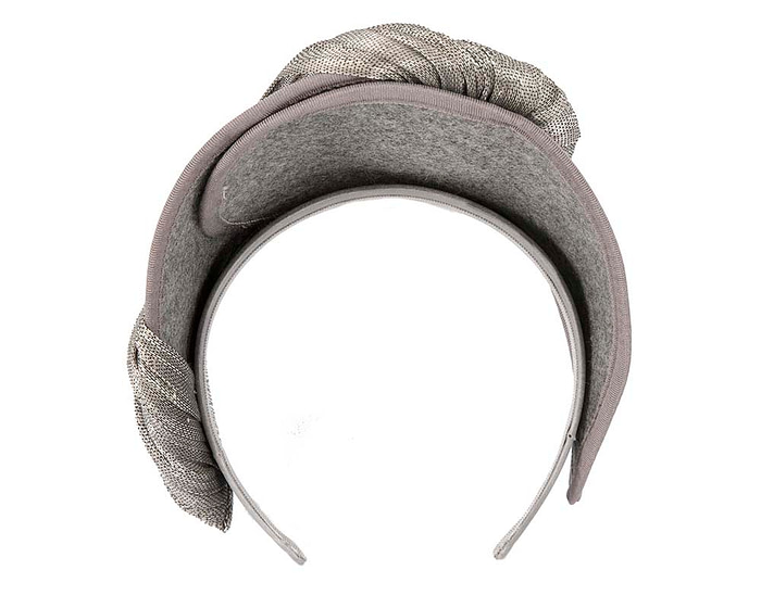 Silver grey crown fascinator by Fillies Collection - Cheap Fascinators