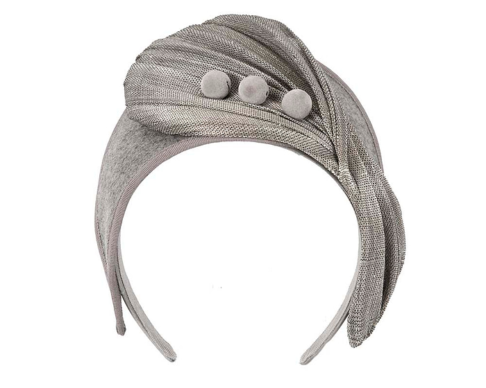 Silver grey crown fascinator by Fillies Collection - Cheap Fascinators