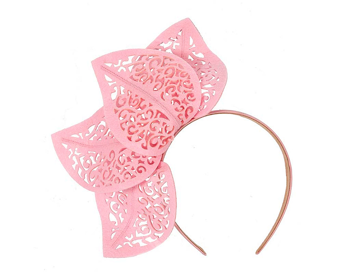 Pink laser cut racing fascinator - Cheap Fascinators