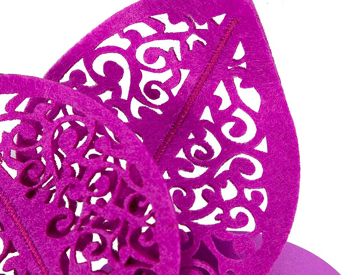 Purple laser cut racing fascinator - Cheap Fascinators