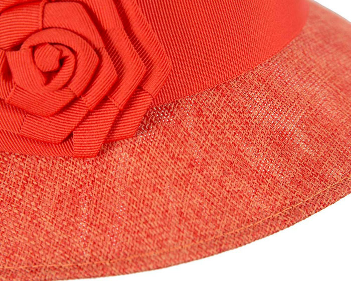 Orange summer cloche hat - Cheap Fascinators